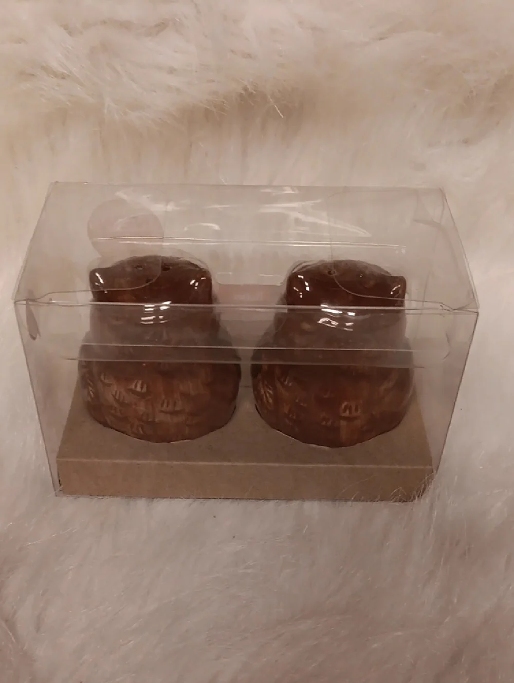 Better Homes And Gardens Brown and White Owl Salt & Pepper Set